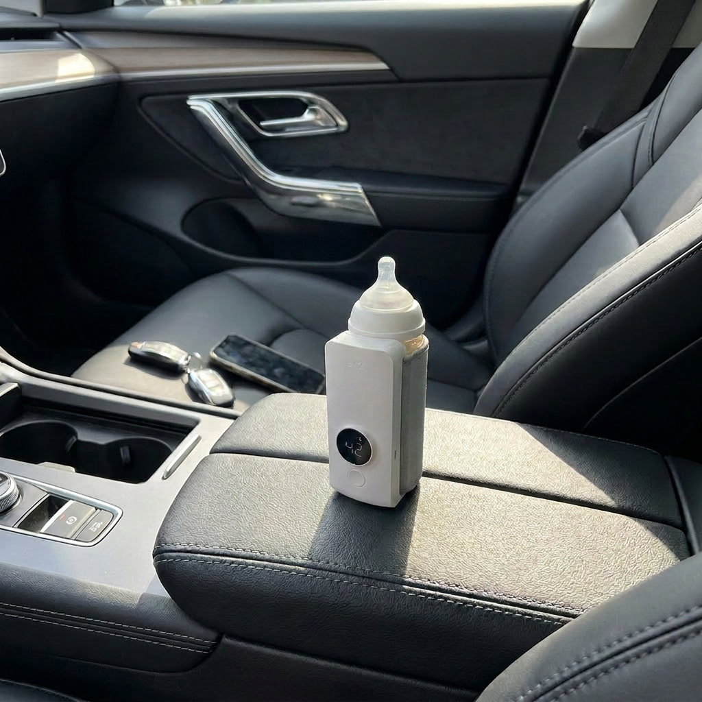 Bebeino portable bottle warmer in diaper bag